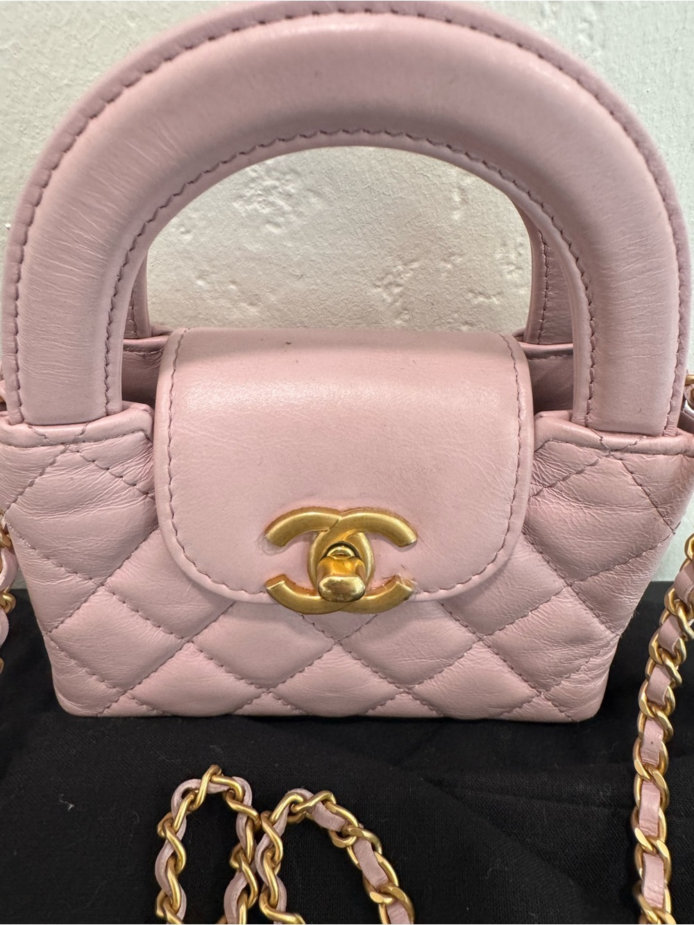 CHANEL nano Kelly Lavender Quilted Top Handle shopper - Picture 2 of 7